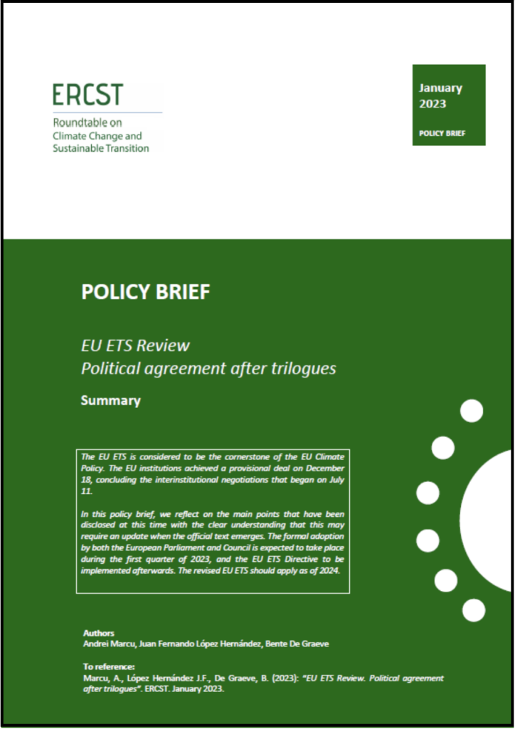 EU ETS Review: Political agreement after trilogues – ERCST